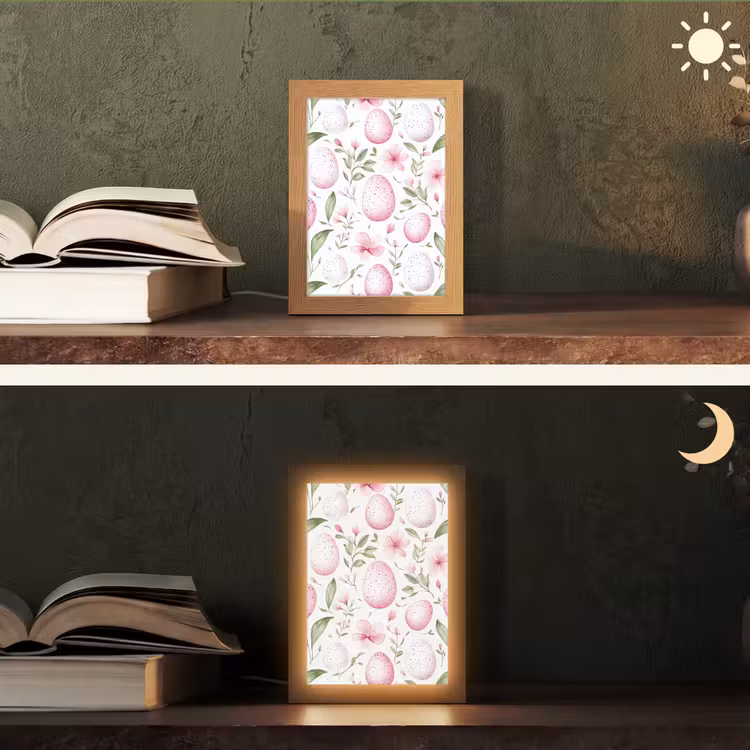 Tischlampe - Muster - Eier - Rosa - Ostern — 5