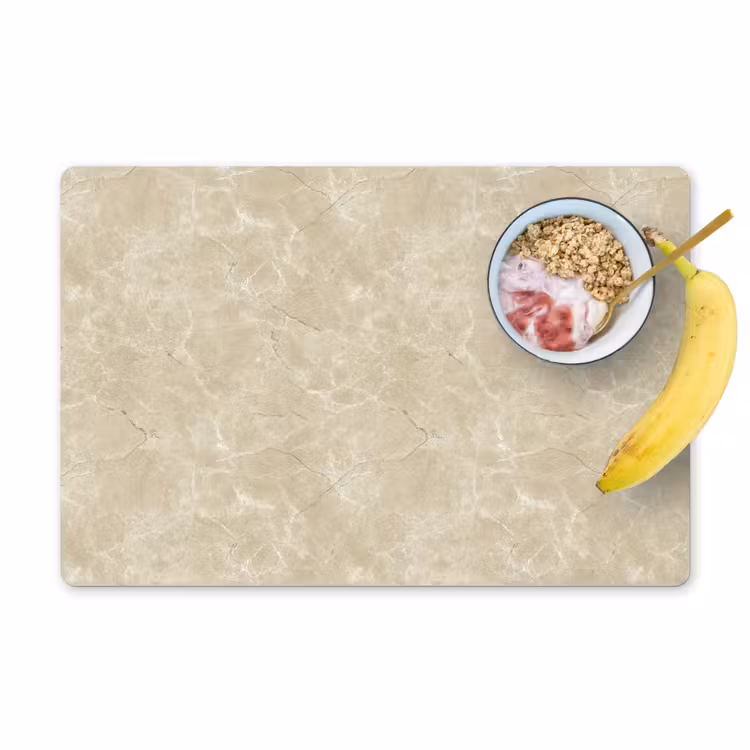 Tischset - 6 Stück - Hellbeige - Marmor - Diffusionsäderung — 1