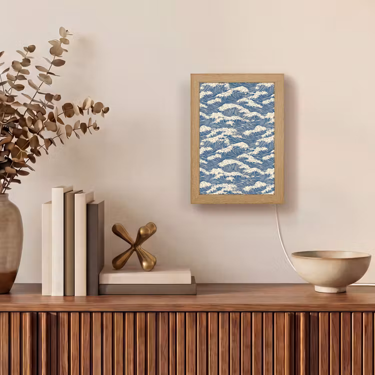 Tischlampe - Waves - Klassisch - Blau — 4