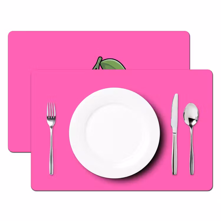 Tischset - 6 Stück - Kirsche - Rosa - Obst — 2