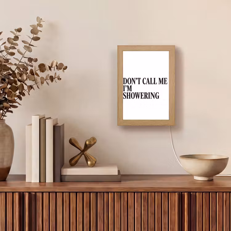 Tischlampe - Text - Modern - Schwarz - Weiß — 4