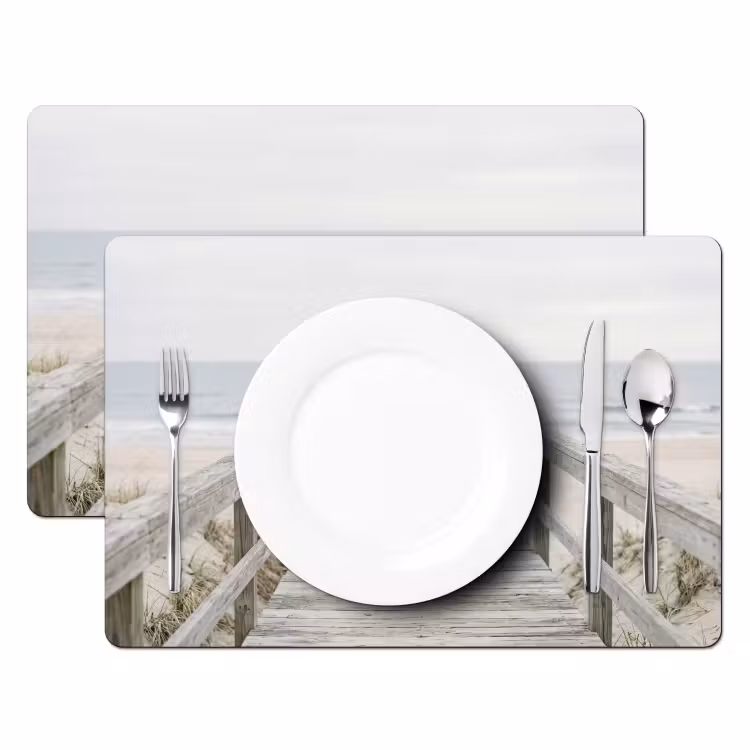 Tischset - 6 Stück - Dünen - Decking - Meer — 2