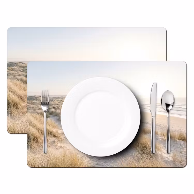 Tischset - 6 Stück - Dünen - Strand - Beige — 2