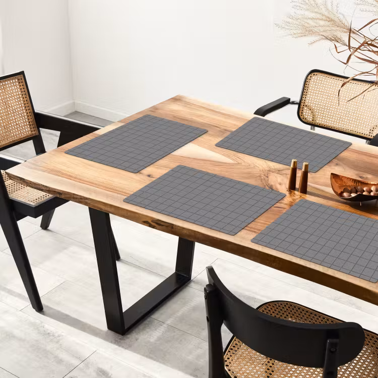 Tischset - 6 Stück - Modern - Muster - Grau — 3