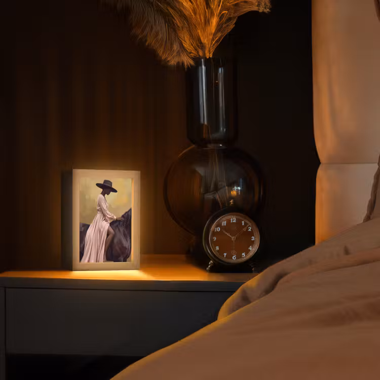 Tischlampe - Pferd - Klassisch - Ocker — 3