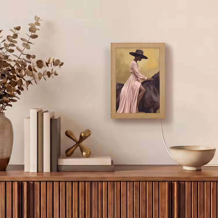 Tischlampe - Pferd - Klassisch - Ocker — 4
