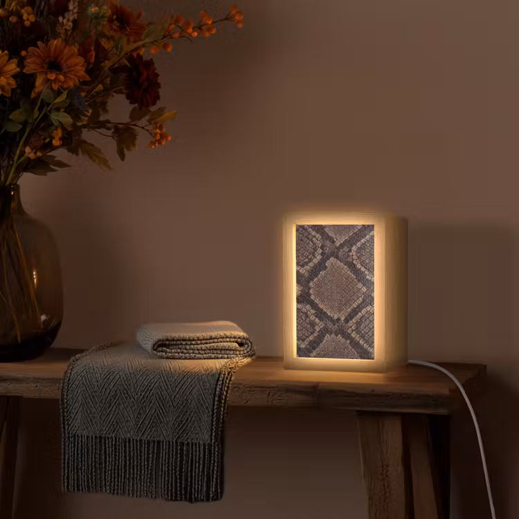 Tischlampe - Python - Schuppen - Bronze — 2