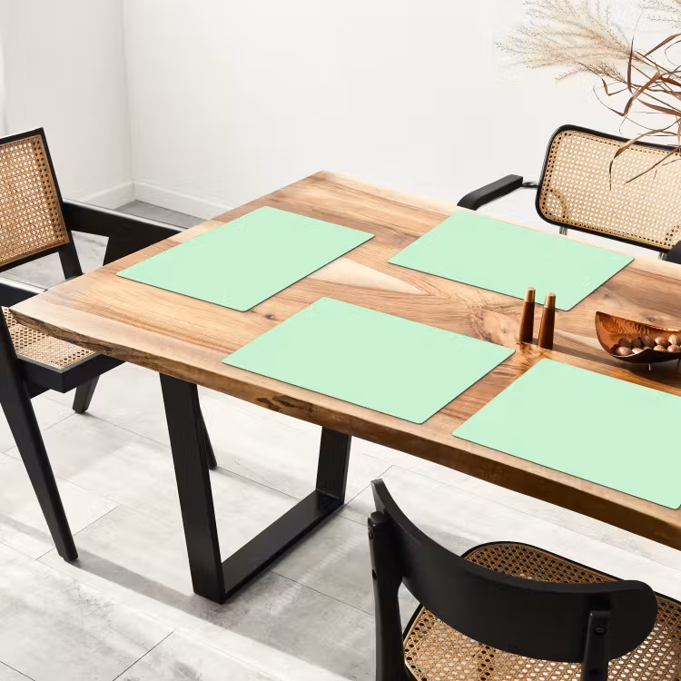 Tischset - 6 Stück - Blass – Mint – Grün — 3
