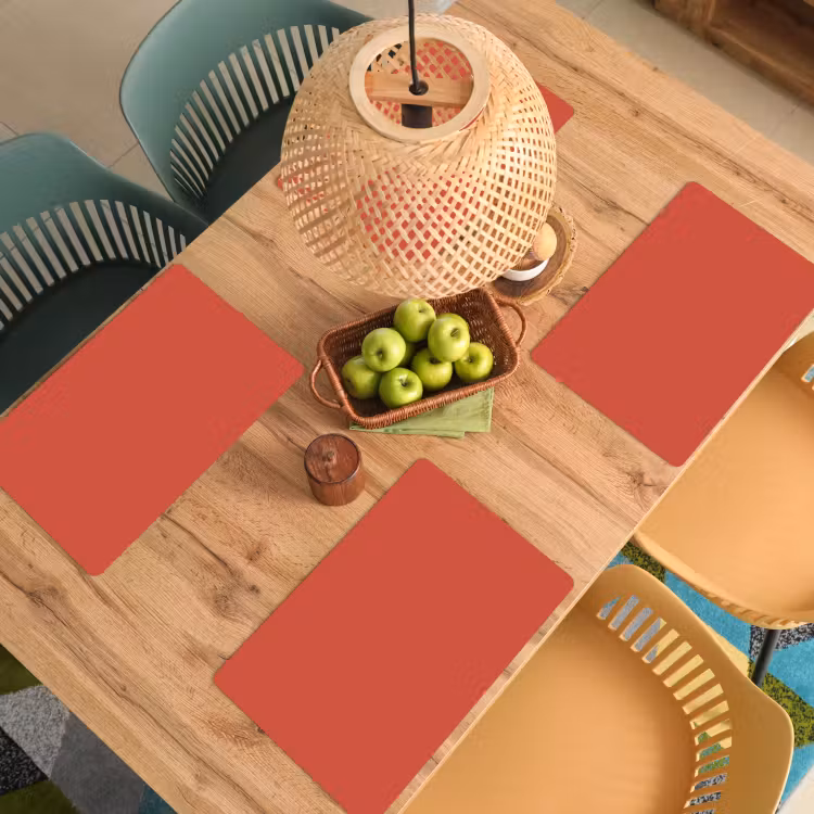 Tischset - 6 Stück - Brick – Red – Rot — 4