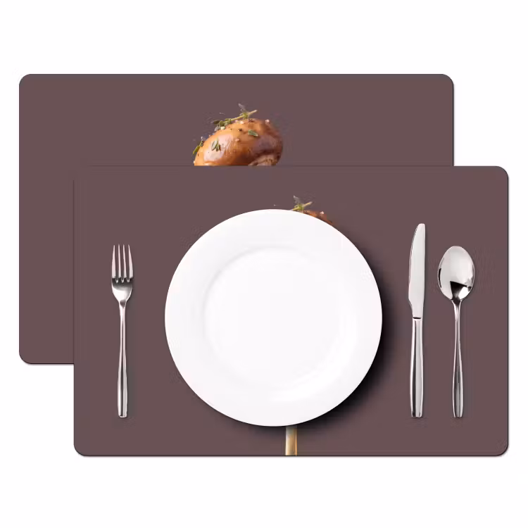 Tischset - 6 Stück - Essen – Gestapelt – Gabel — 2