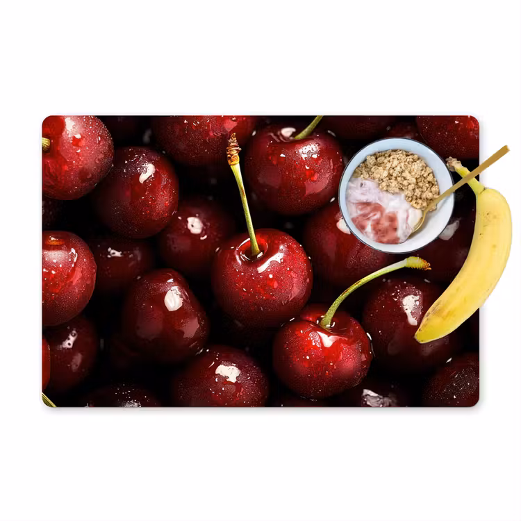 Tischset - 6 Stück - Rot - Obst - Kirsche — 1