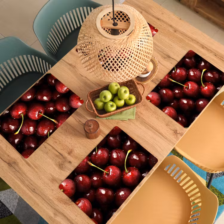 Tischset - 6 Stück - Rot - Obst - Kirsche — 4