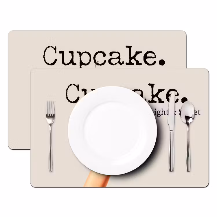Tischset - 6 Stück - Cupcake - Süß - Kirsche — 2