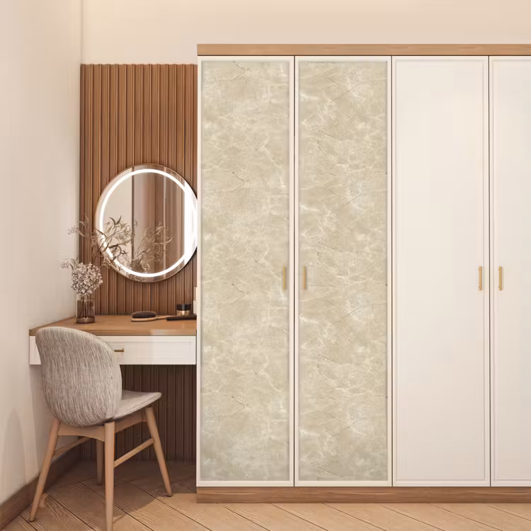 Türtapete - Hellbeige - Marmor - Diffusionsäderung — 4