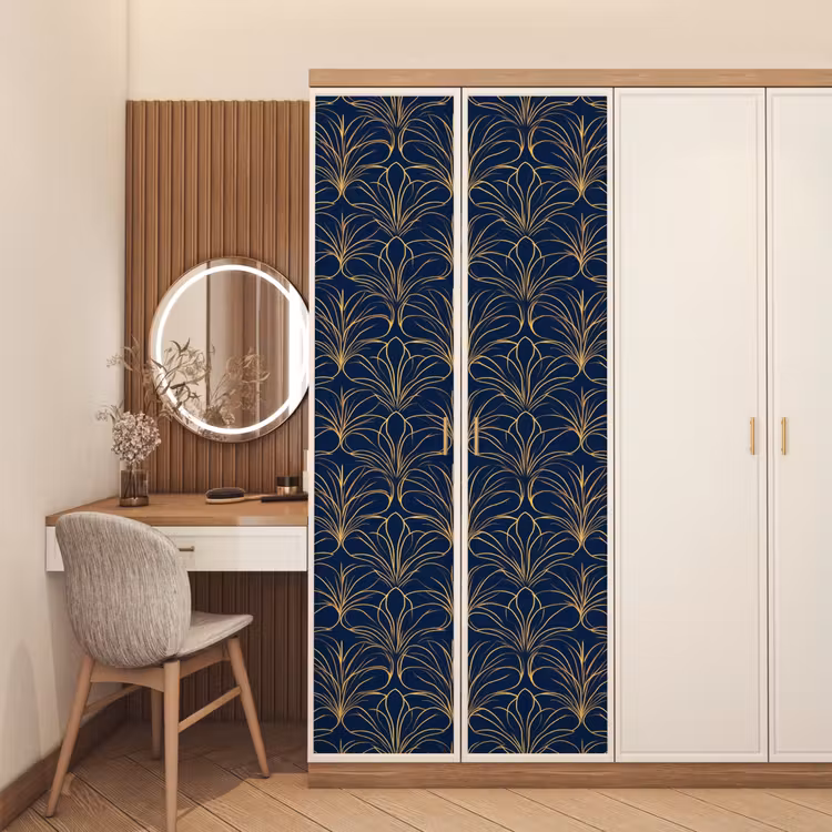 Türtapete - Deco - Ventilator - Blau — 4