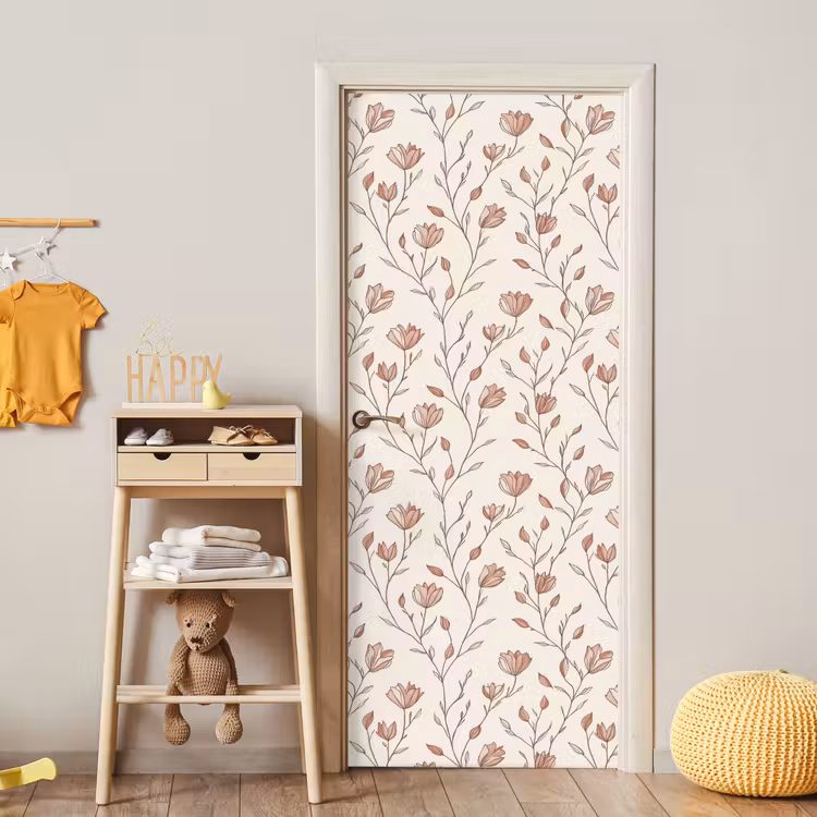Türtapete - Muster - Klassisch - Rosa — 8
