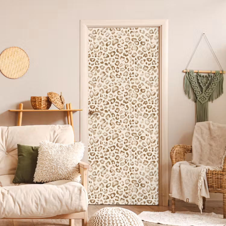 Türtapete - Leopard - Klassisch - Beige — 3