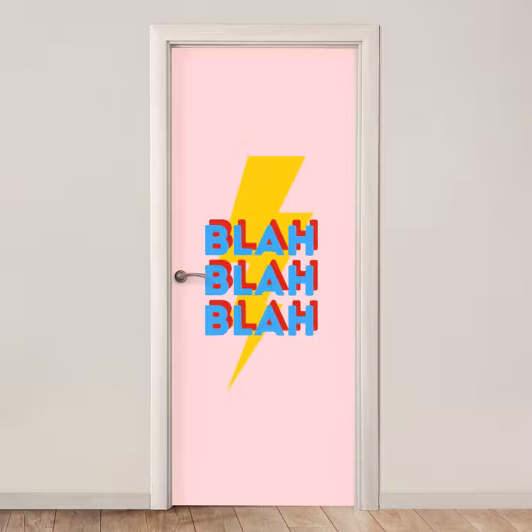 Türtapete - Blah - Blitz - Rosa — 1