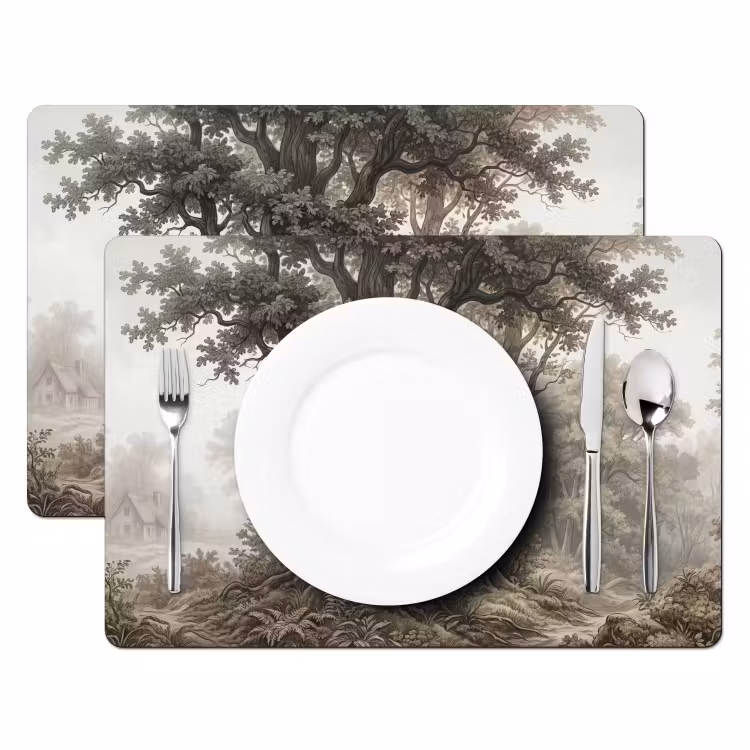 Tischset - 6 Stück - Natur - Wald - Eiche — 2