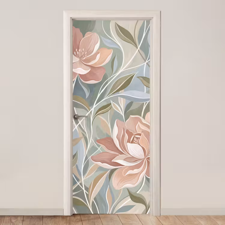 Türtapete - Elegant - Romantisch - Rosa — 1