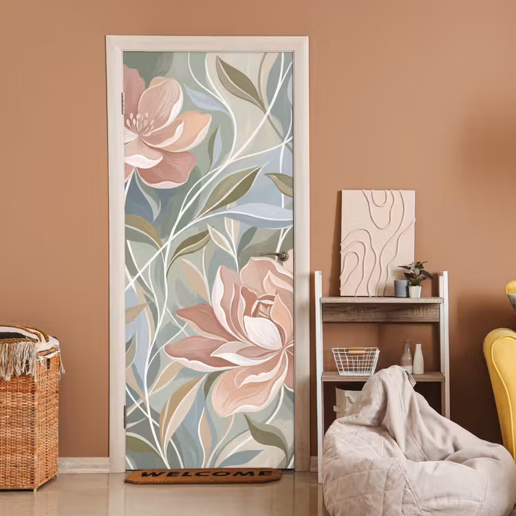 Türtapete - Elegant - Romantisch - Rosa — 2