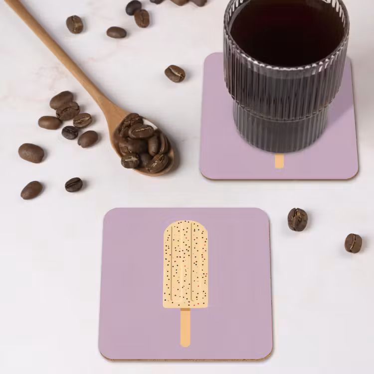 Untersetzer​ - Beige - Eiscreme - Sprenkeln — 4