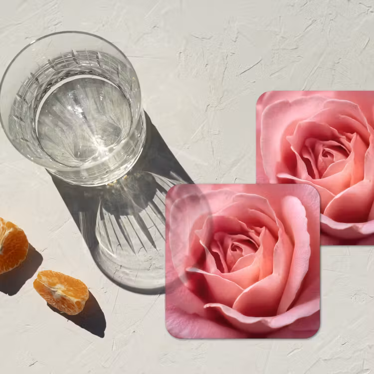 Untersetzer​ - Rosa - Rose - Romantisch — 2