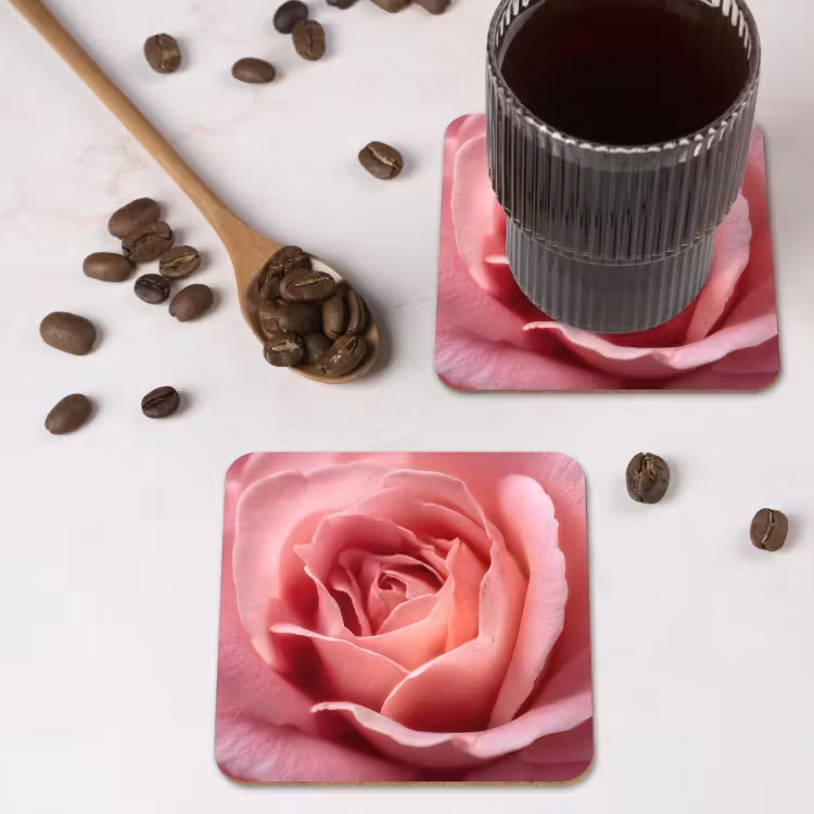 Untersetzer​ - Rosa - Rose - Romantisch — 4