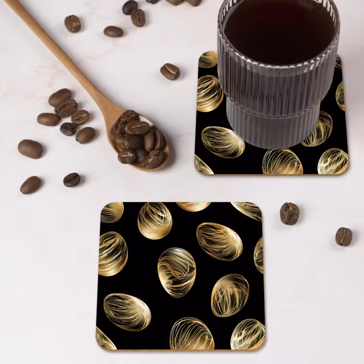 Untersetzer​ - Eier - Gold - Muster — 4