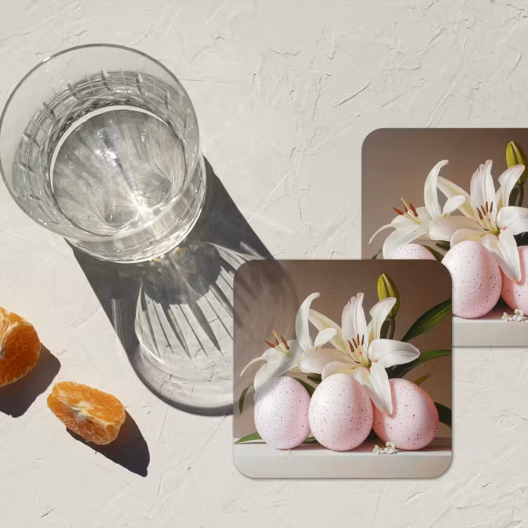 Untersetzer​ - Lilien - Eier - Ostern — 2