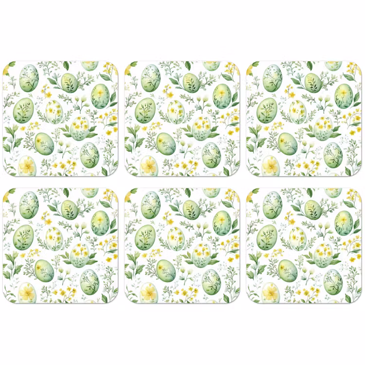 Untersetzer​ - Muster - Grün - Eier — 1