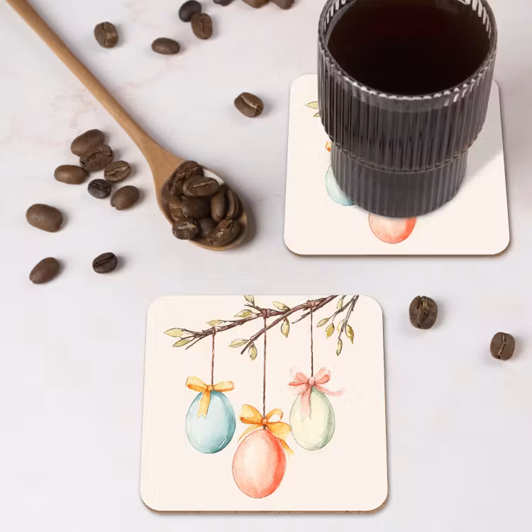 Untersetzer​ - Osterkuchen - Schleife - Eier — 4
