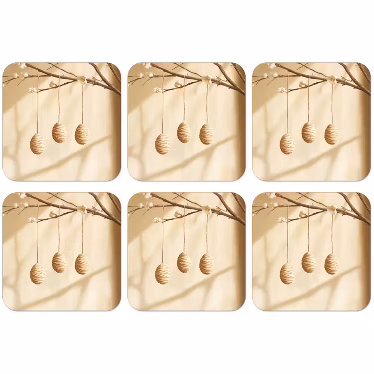 Untersetzer​ - Beige - Osterkuchen - Eier — 1