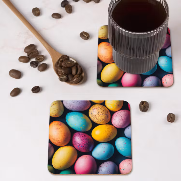 Untersetzer​ - Bunt - Ostereier - Spritzer — 4