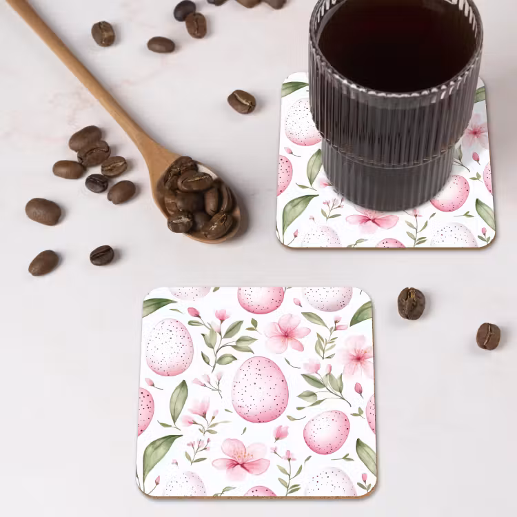 Untersetzer​ - Muster - Eier - Rosa - Ostern — 4