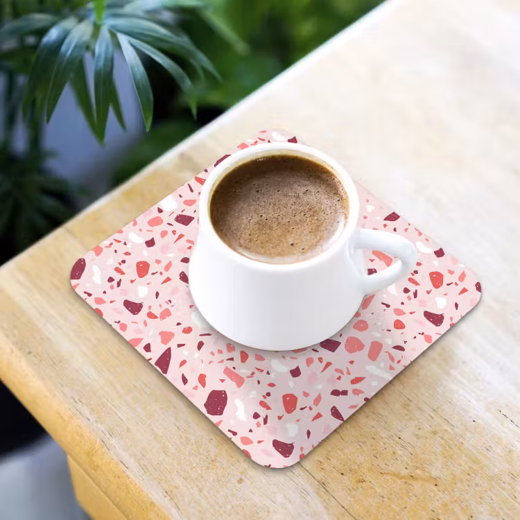 Untersetzer​ - Terrazzo - Muster - Rosa — 3