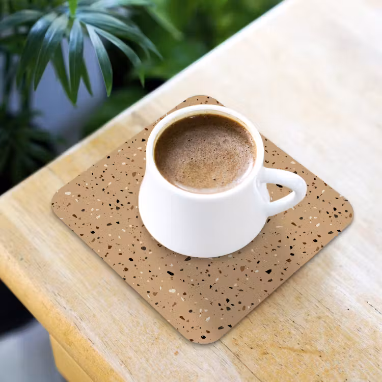 Untersetzer​ - Terrazzo - Muster - Beige — 3