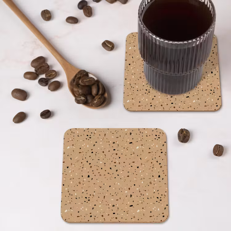 Untersetzer​ - Terrazzo - Muster - Beige — 4