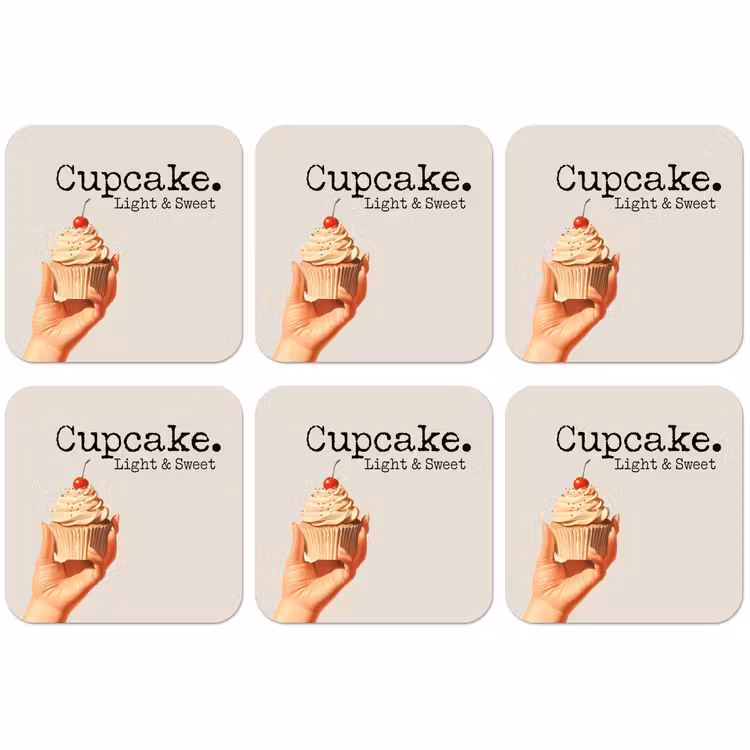 Untersetzer - Cupcake - Süß - Kirsche — 1