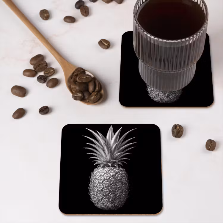 Untersetzer - Ananas - Detailliert - Blätter — 4