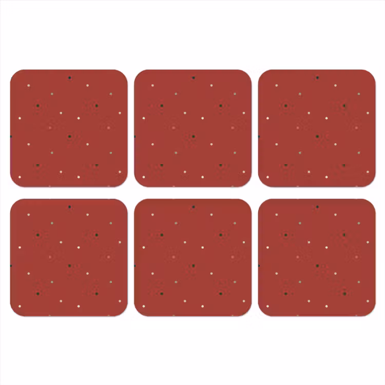 Untersetzer - Muster - Punkte - Rot — 1