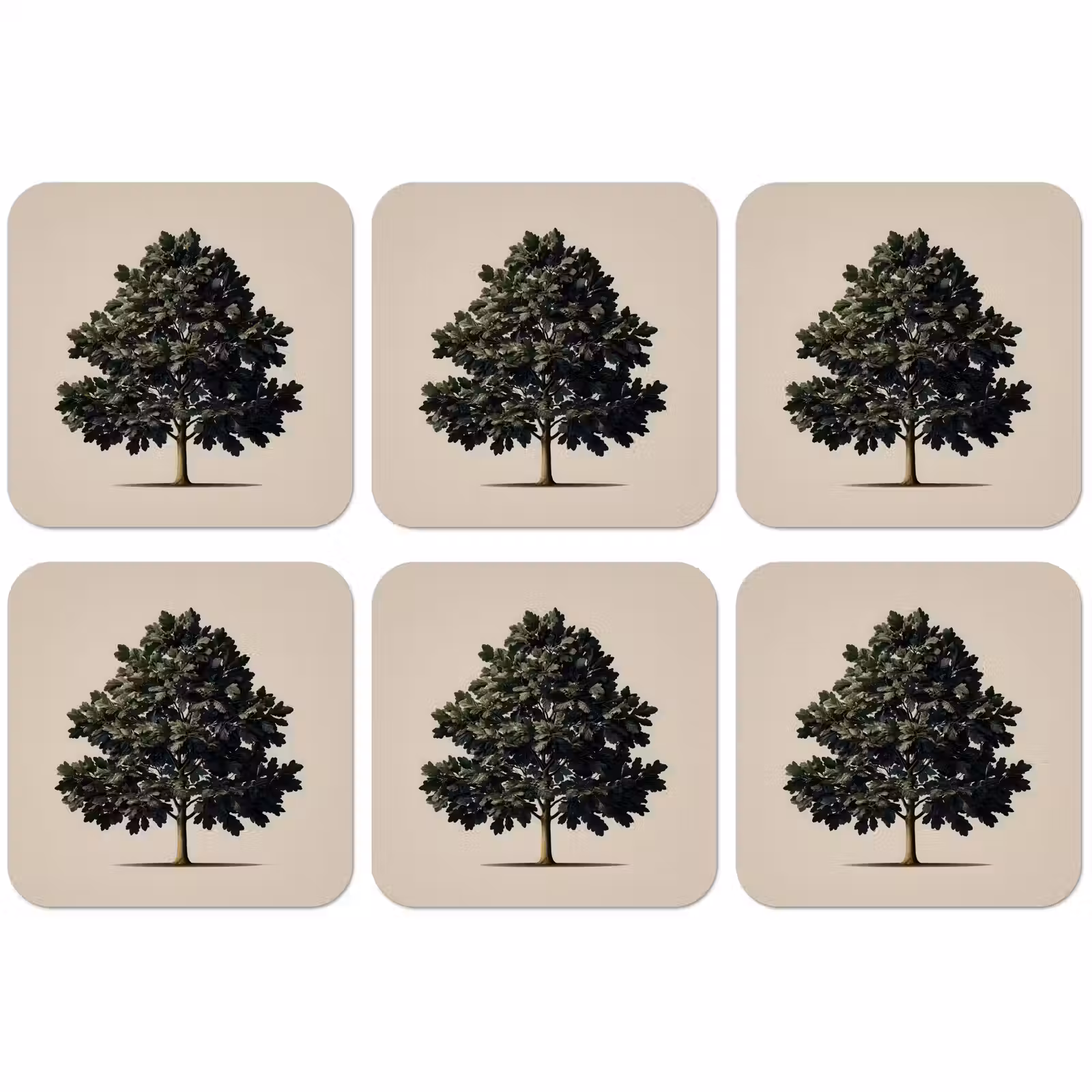 Untersetzer​ - Eichenbaum - Schatten - Glatt — 1