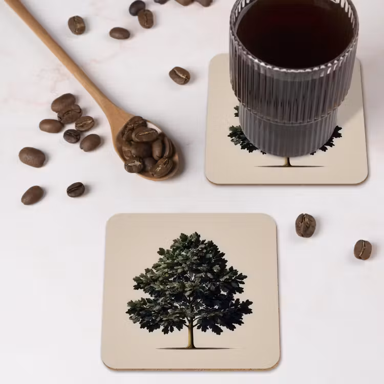 Untersetzer​ - Eichenbaum - Schatten - Glatt — 4