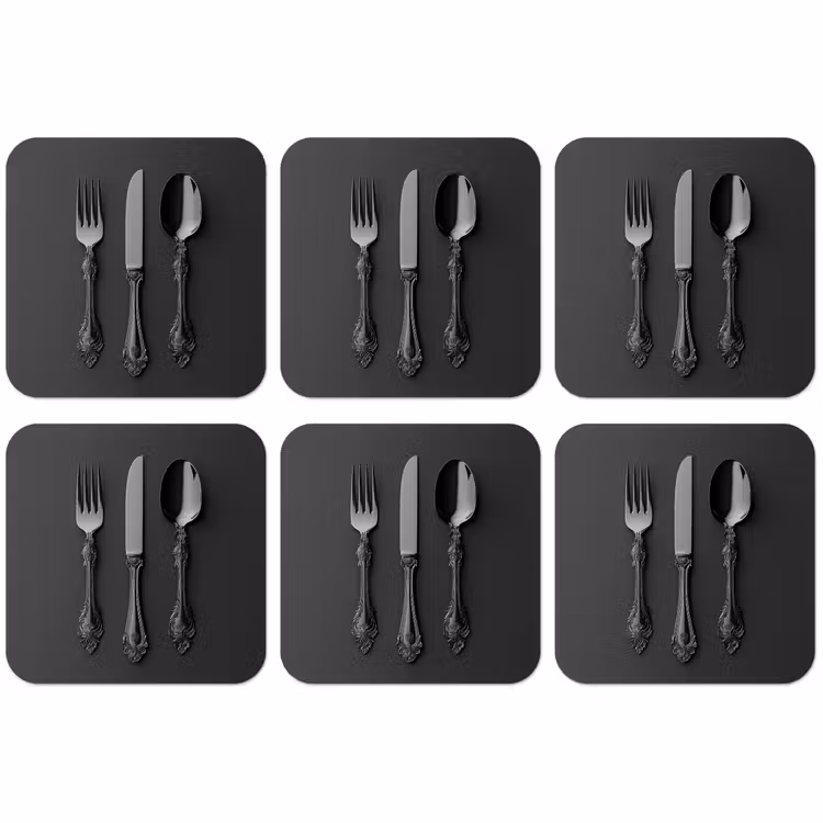 Untersetzer​ - Besteck - Schwarz — 1