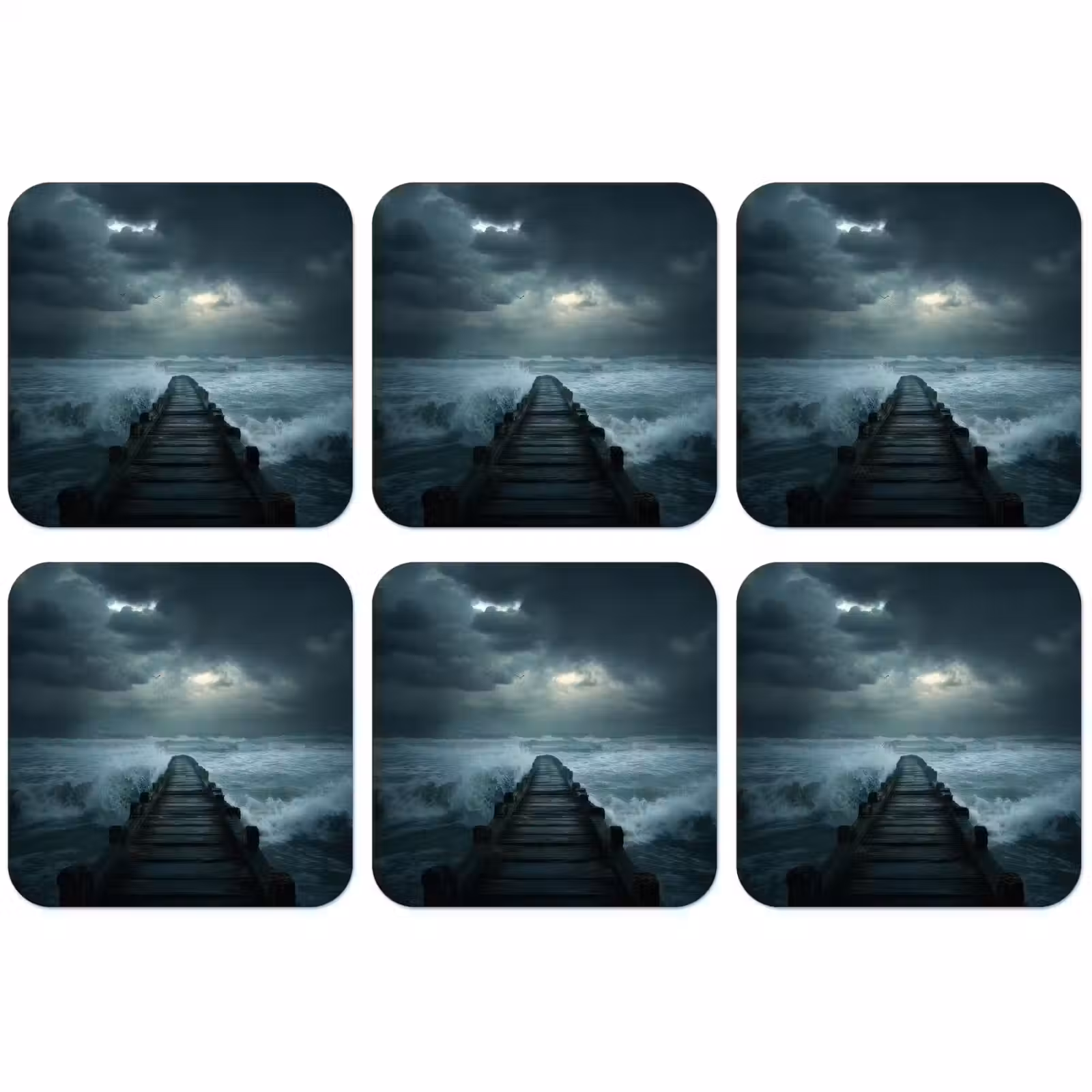 Untersetzer​ - Steg - Sturm - Wellen — 1