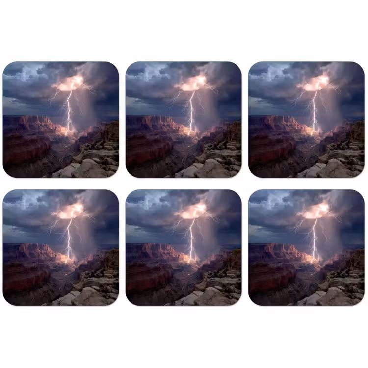 Untersetzer​ - Blitze - Wolken - Schlucht — 1