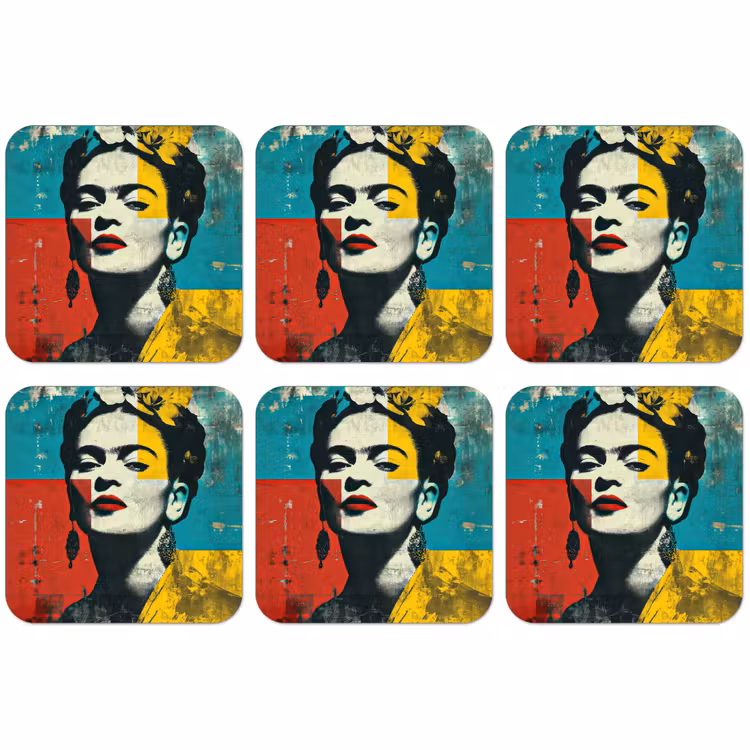 Untersetzer​ - Blumen - Helle Farben - Grafisch - Modern — 1