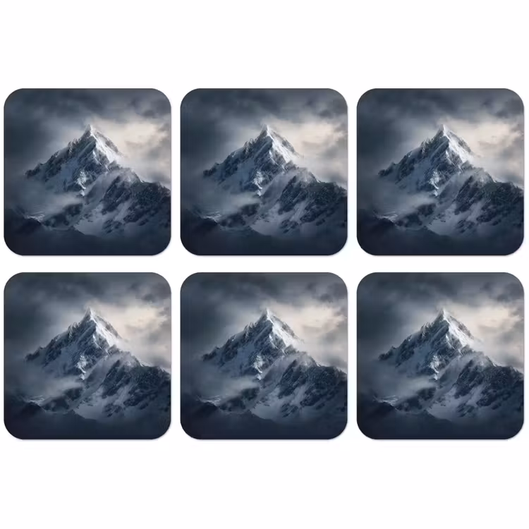 Untersetzer​ - Schnee - Berg - Wolken — 1