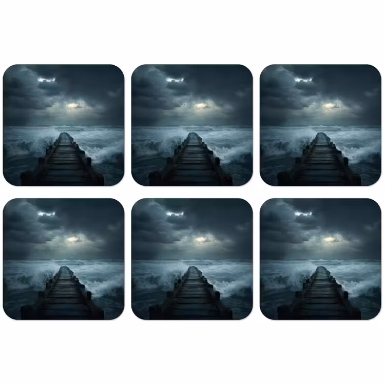 Untersetzer​ - Steg - Sturm - Wellen — 1