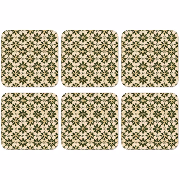Untersetzer​ - Fliese - Muster - Grün — 1